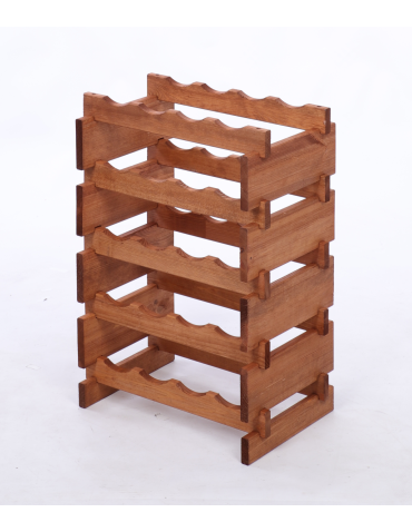 Modułowe stojaki do butelek RW11 - Stojak na wino regał modułowy na butelki 5x4 but BUDUJ JAK KLOCKI EKO - product 3