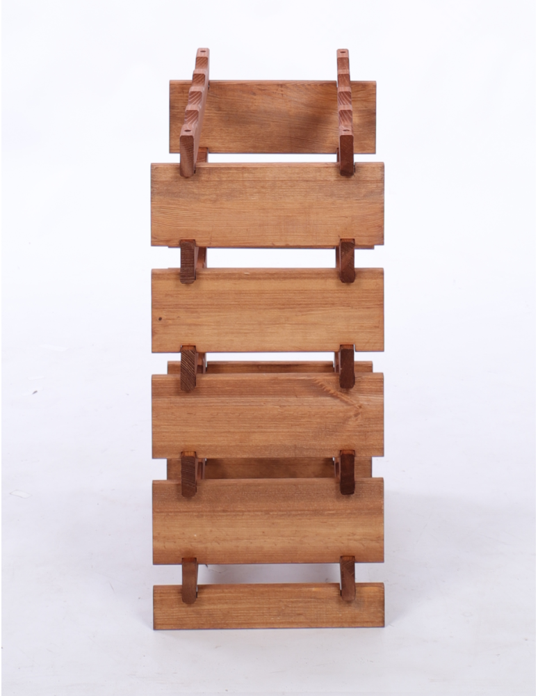 Modułowe stojaki do butelek RW11 - Stojak na wino regał modułowy na butelki 5x4 but BUDUJ JAK KLOCKI EKO - product b2b.wamar.biz 5