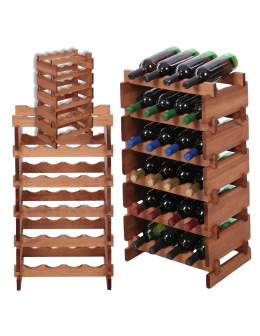 Stojak na wino regał modułowy na butelki 6x4 but BUDUJ JAK KLOCKI EKO