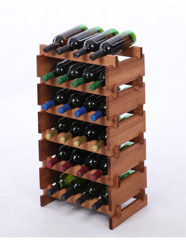 Stojak na wino regał modułowy na butelki 6x4 but BUDUJ JAK KLOCKI EKO - produkt 2