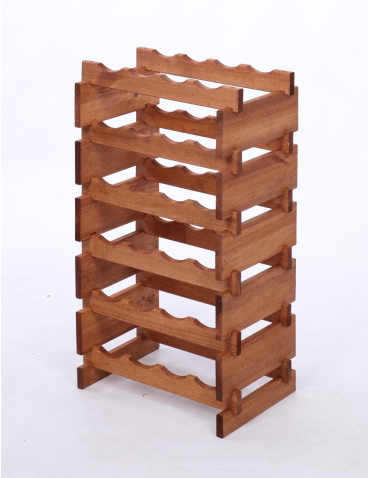 Modułowe stojaki do butelek RW11 - Stojak na wino regał modułowy na butelki 6x4 but BUDUJ JAK KLOCKI EKO - product 3