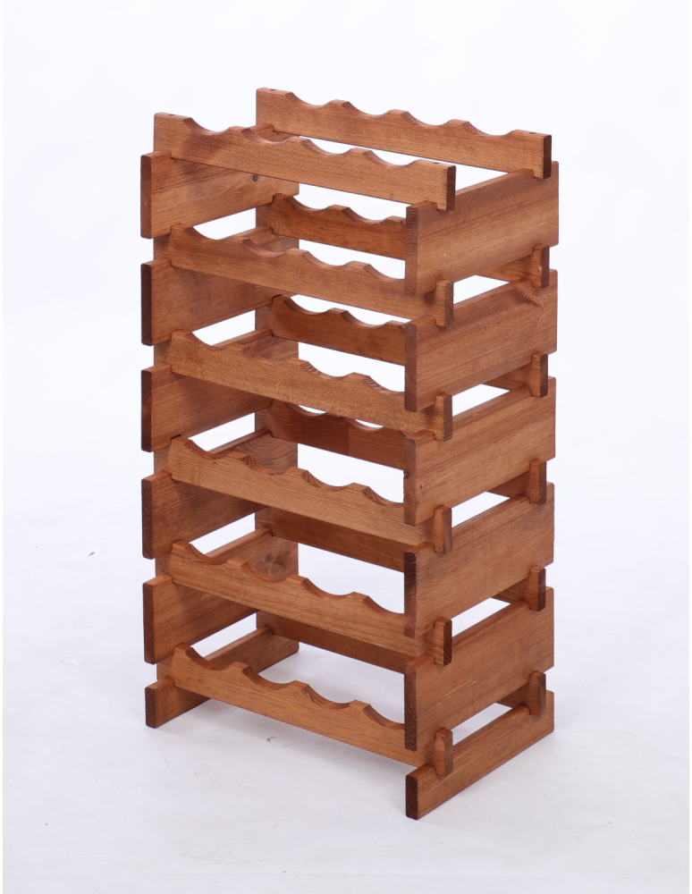 Modułowe stojaki do butelek RW11 - Stojak na wino regał modułowy na butelki 6x4 but BUDUJ JAK KLOCKI EKO - product b2b.wamar.biz 3