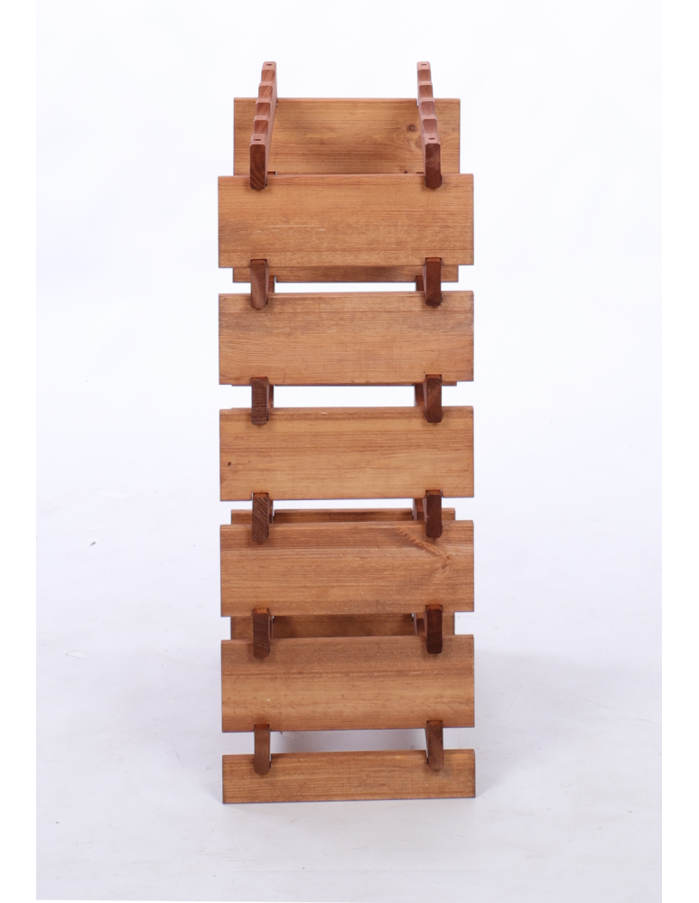 Modułowe stojaki do butelek RW11 - Stojak na wino regał modułowy na butelki 6x4 but BUDUJ JAK KLOCKI EKO - product b2b.wamar.biz 5