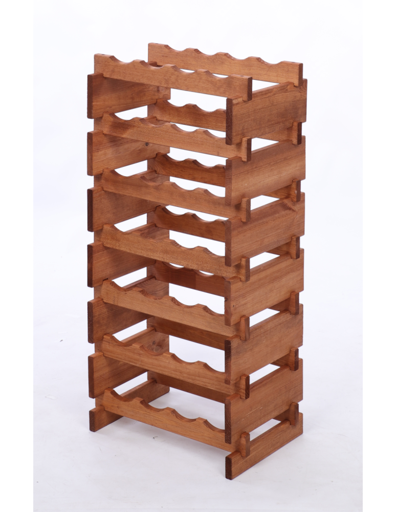 Modułowe stojaki do butelek RW11 - Stojak na wino regał modułowy na butelki 7x4 but BUDUJ JAK KLOCKI EKO - product b2b.wamar.biz 3