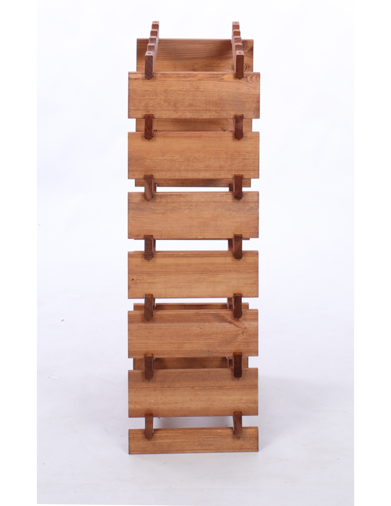 Modułowe stojaki do butelek RW11 - Stojak na wino regał modułowy na butelki 7x4 but BUDUJ JAK KLOCKI EKO - product b2b.wamar.biz 4