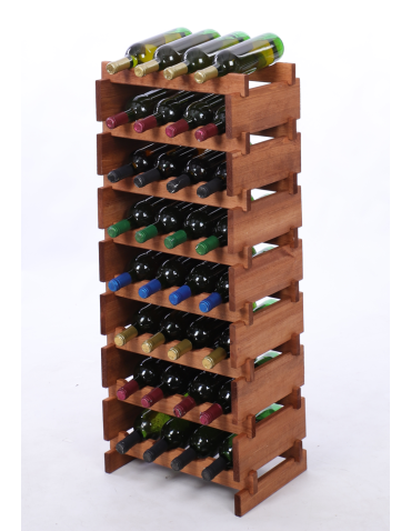 Stojak na wino regał modułowy na butelki 8x4 but WĄSKI ECO BEZ NARZĘDZI - produkt 2