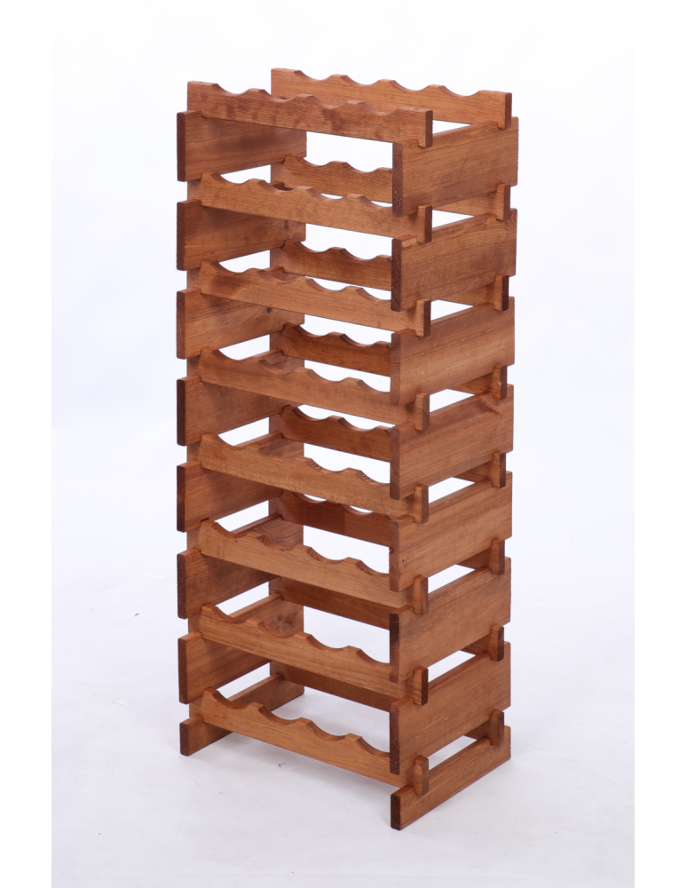 Modułowe stojaki do butelek RW11 - Stojak na wino regał modułowy na butelki 8x4 but WĄSKI ECO BEZ NARZĘDZI - produkt b2b.wamar.biz 3