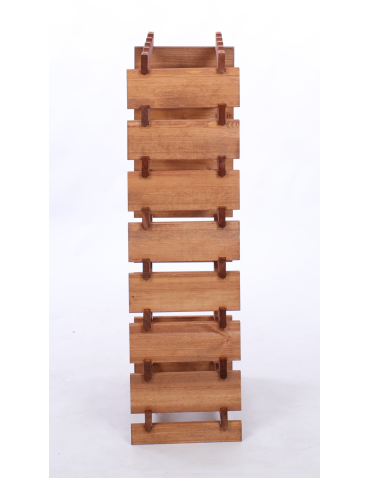 Modułowe stojaki do butelek RW11 - Stojak na wino regał modułowy na butelki 8x4 but WĄSKI ECO BEZ NARZĘDZI - produkt 5