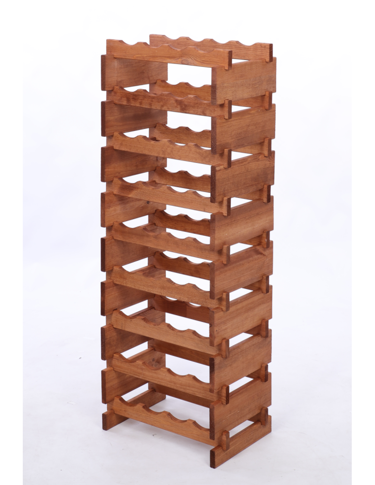 Modułowe stojaki do butelek RW11 - Stojak na wino regał modułowy na butelki 9x4 but WĄSKI ECO BEZ NARZĘDZI - product b2b.wamar.biz 3