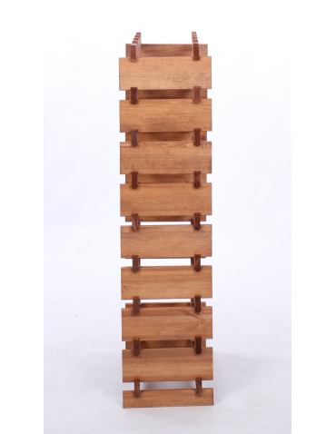 Modułowe stojaki do butelek RW11 - Stojak na wino regał modułowy na butelki 9x4 but WĄSKI ECO BEZ NARZĘDZI - product 5