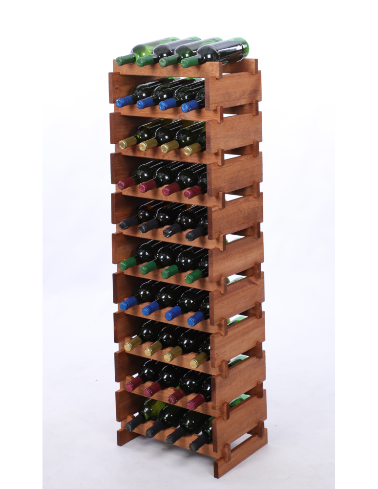 Modułowe stojaki do butelek RW11 - Stojak na wino regał modułowy na butelki 10x4 but DUŻY MONTAŻ BEZ NARZĘDZI - product b2b.wamar.biz 2