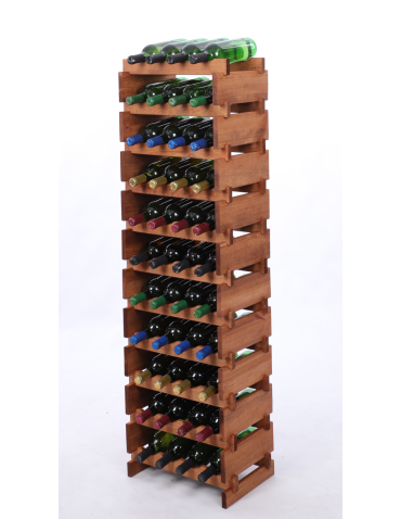 Stojak na wino regał modułowy na butelki 11x4 but DUŻY MONTAŻ BEZ NARZĘDZI - produkt 2
