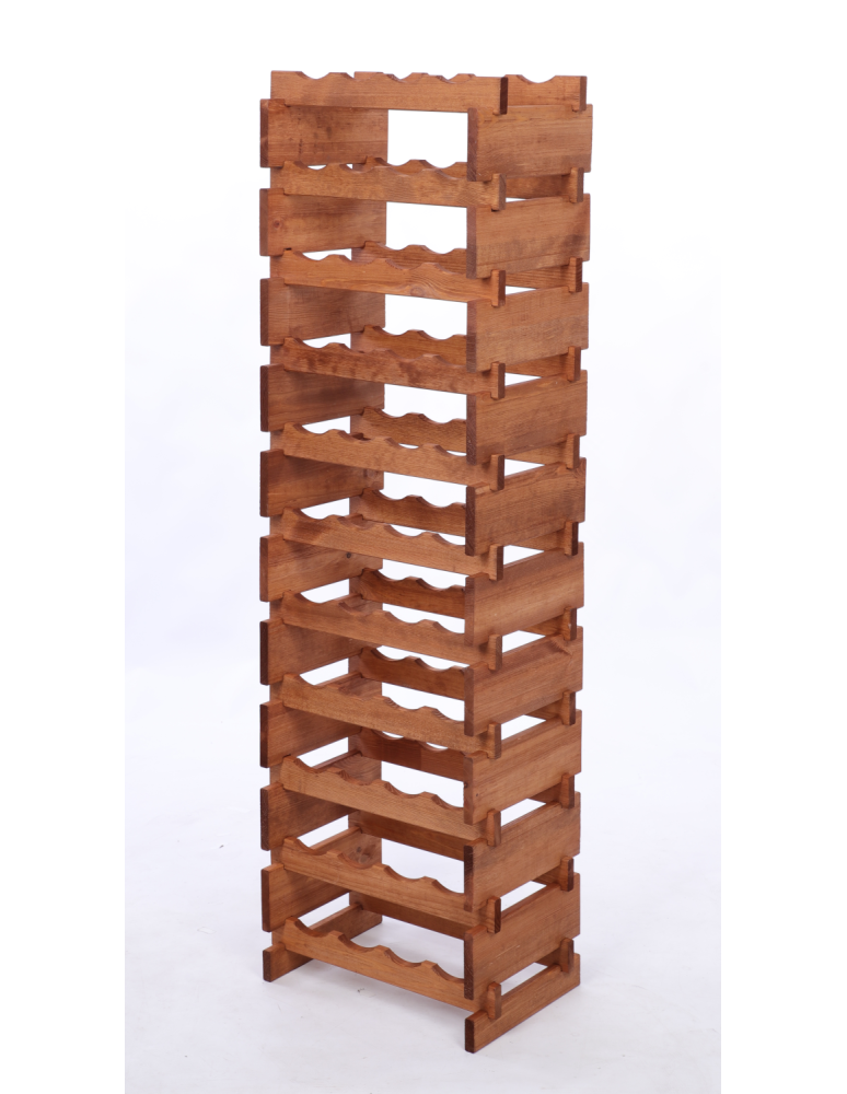 Modułowe stojaki do butelek RW11 - Stojak na wino regał modułowy na butelki 11x4 but DUŻY MONTAŻ BEZ NARZĘDZI - produkt b2b.wamar.biz 3