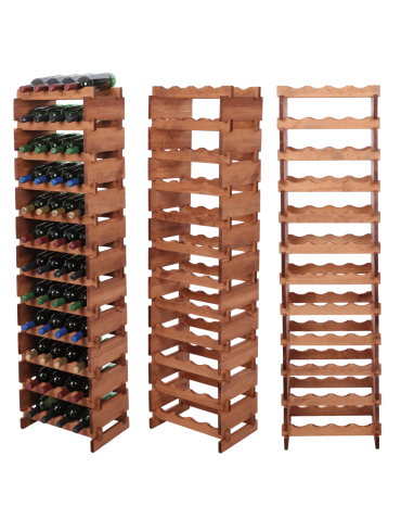 Stojak na wino regał modułowy na butelki 12x4 but DUŻY MONTAŻ BEZ NARZĘDZI