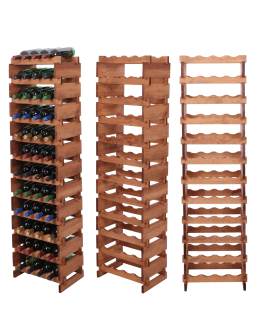 Stojak na wino regał modułowy na butelki 12x4 but DUŻY MONTAŻ BEZ NARZĘDZI