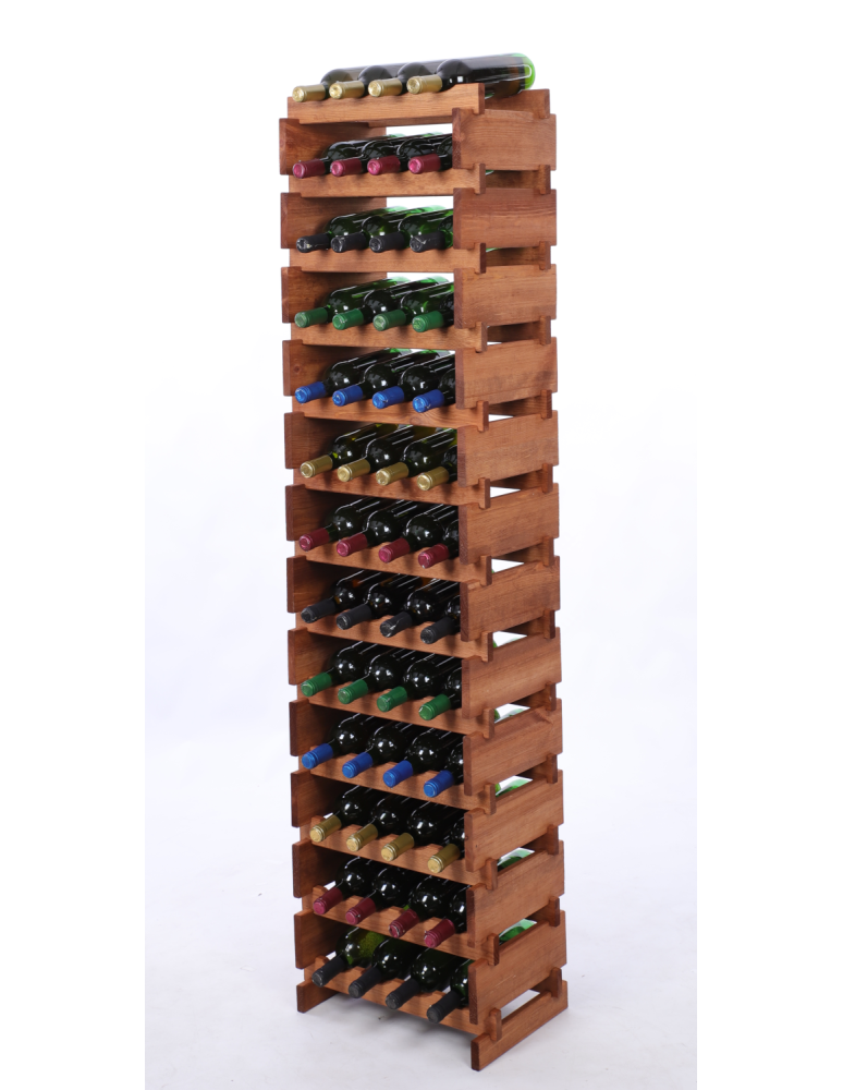 Modułowe stojaki do butelek RW11 - Stojak na wino regał modułowy na butelki 13x4 but WĄSKI ECO BEZ NARZĘDZI - product b2b.wamar.biz 2