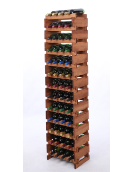 Stojak na wino regał modułowy na butelki 13x4 but WĄSKI ECO BEZ NARZĘDZI - product 2