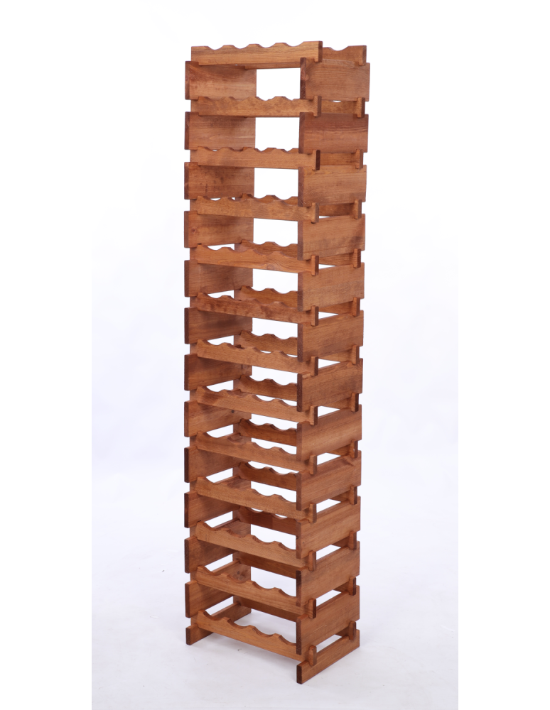 Modułowe stojaki do butelek RW11 - Stojak na wino regał modułowy na butelki 13x4 but WĄSKI ECO BEZ NARZĘDZI - product b2b.wamar.biz 3