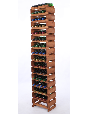 Stojak na wino regał modułowy na butelki 16x4 but WYSOKI BEZ NARZĘDZI - product 2
