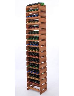 Stojak na wino regał modułowy na butelki 16x4 but WYSOKI BEZ NARZĘDZI - product 2