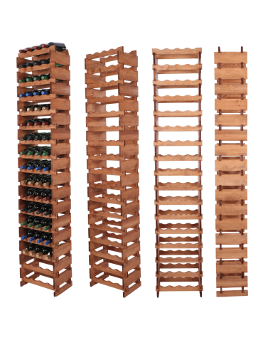 Stojak na wino regał modułowy na butelki 17x4 but WYSOKI BEZ NARZĘDZI