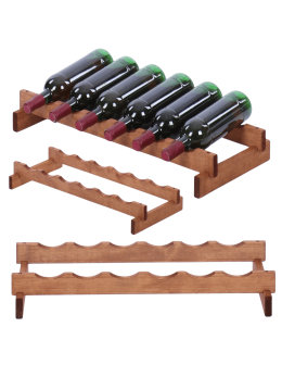 Stojak na butelki regał modułowy na wino 1x6 but POLSKI EKO BEZ NARZĘDZI