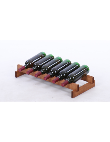 Stojak na butelki regał modułowy na wino 1x6 but POLSKI EKO BEZ NARZĘDZI - produkt 2