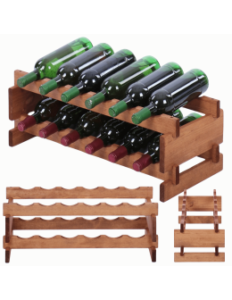 Stojak na butelki regał modułowy na wino 2x6 but POLSKI EKO BEZ NARZĘDZI