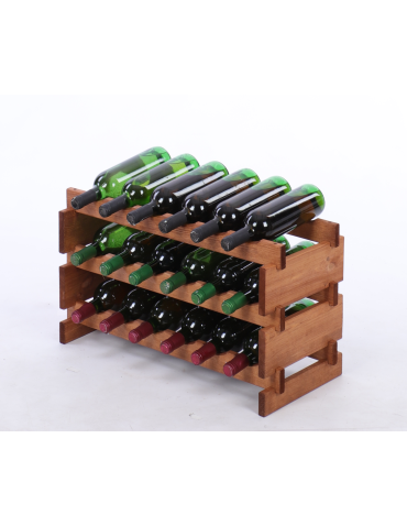 Stojak na butelki regał modułowy na wino 3x6 but POLSKI EKO BEZ NARZĘDZI - product 2