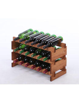 Stojak na butelki regał modułowy na wino 3x6 but POLSKI EKO BEZ NARZĘDZI - product 2