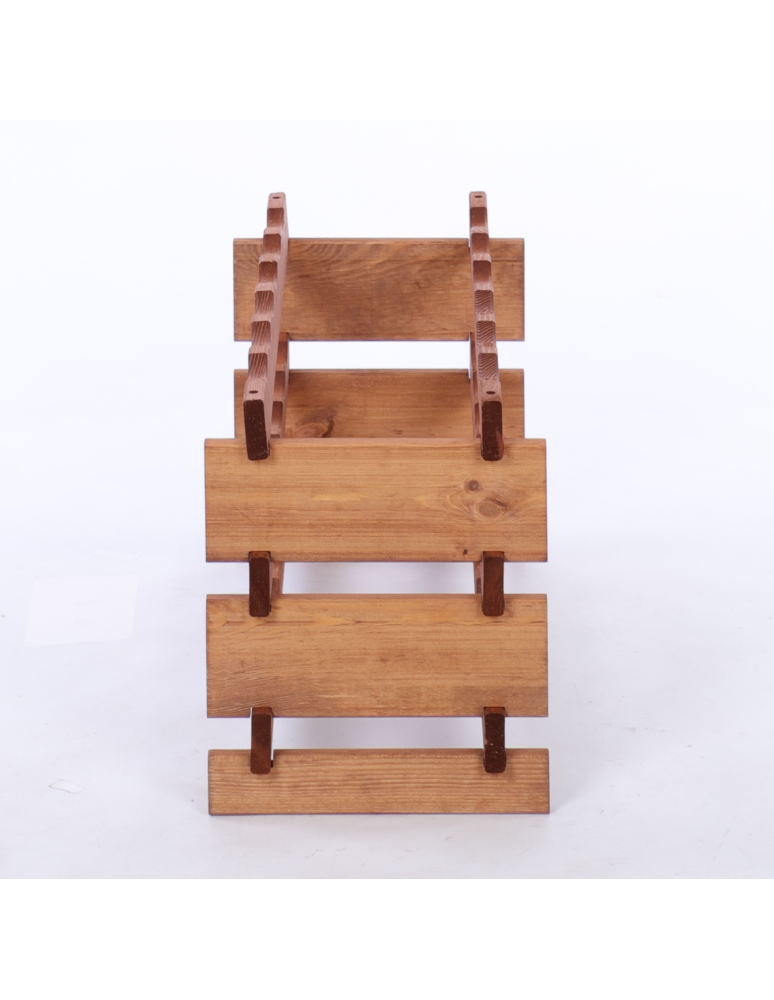 Modułowe stojaki do butelek RW11 - Stojak na butelki regał modułowy na wino 3x6 but POLSKI EKO BEZ NARZĘDZI - product b2b.wamar.biz 5