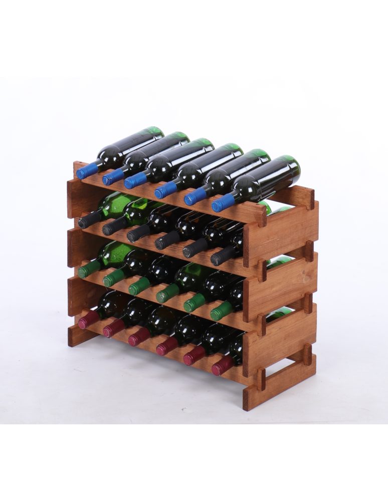 Modułowe stojaki do butelek RW11 - Stojak na butelki regał modułowy na wino 4x6 but POLSKI EKO BEZ NARZĘDZI - product b2b.wamar.biz 2