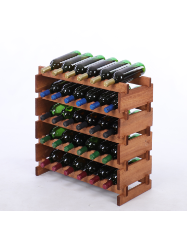 Stojak na butelki regał modułowy na wino 5x6 but BUDUJ JAK KLOCKI ECO - product 2