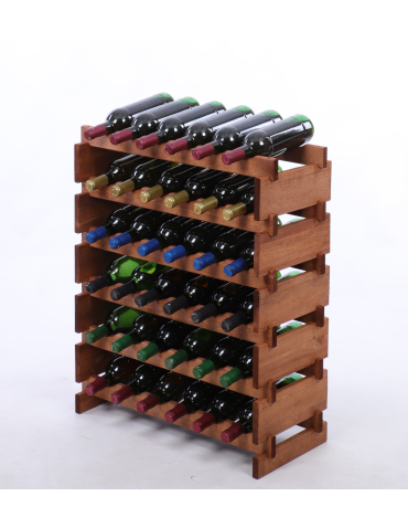 Stojak na butelki regał modułowy na wino 6x6 but BUDUJ JAK KLOCKI ECO - produkt 2