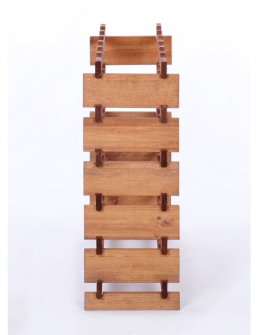 Modułowe stojaki do butelek RW11 - Stojak na butelki regał modułowy na wino 6x6 but BUDUJ JAK KLOCKI ECO - produkt 5