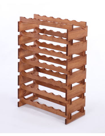 Modułowe stojaki do butelek RW11 - Stojak na butelki regał modułowy na wino 7x6 but BUDUJ JAK KLOCKI ECO - product 3
