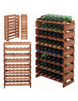 Stojak na butelki regał modułowy na wino 8x6 but POLSKI EKO BEZ NARZĘDZI