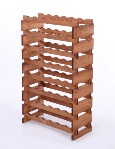 Modułowe stojaki do butelek RW11 - Stojak na butelki regał modułowy na wino 8x6 but POLSKI EKO BEZ NARZĘDZI - produkt 3