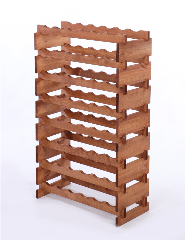 Modułowe stojaki do butelek RW11 - Stojak na butelki regał modułowy na wino 8x6 but POLSKI EKO BEZ NARZĘDZI - produkt b2b.wamar.biz 3