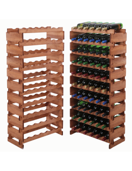 Stojak na butelki regał modułowy na wino 10x6 but DUŻY MONTAŻ BEZ NARZĘDZI