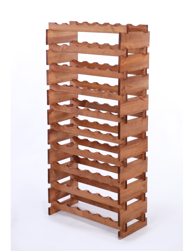 Modułowe stojaki do butelek RW11 - Stojak na butelki regał modułowy na wino 10x6 but DUŻY MONTAŻ BEZ NARZĘDZI - product b2b.wamar.biz 3