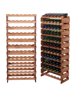 Stojak na butelki regał modułowy na wino 11x6 but DUŻY MONTAŻ BEZ NARZĘDZI