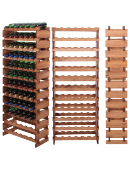 Stojak na butelki regał modułowy na wino 12x6 but DUŻY MONTAŻ BEZ NARZĘDZI