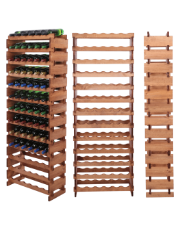 Stojak na butelki regał modułowy na wino 13x6 but POLSKI EKO BEZ NARZĘDZI