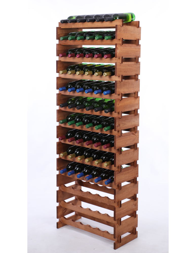 Modułowe stojaki do butelek RW11 - Stojak na butelki regał modułowy na wino 13x6 but POLSKI EKO BEZ NARZĘDZI - produkt b2b.wamar.biz 2