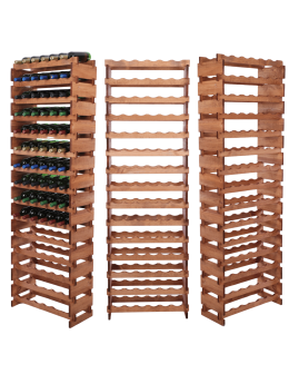 Stojak na butelki regał modułowy na wino 15x6 but WYSOKI BEZ NARZĘDZI