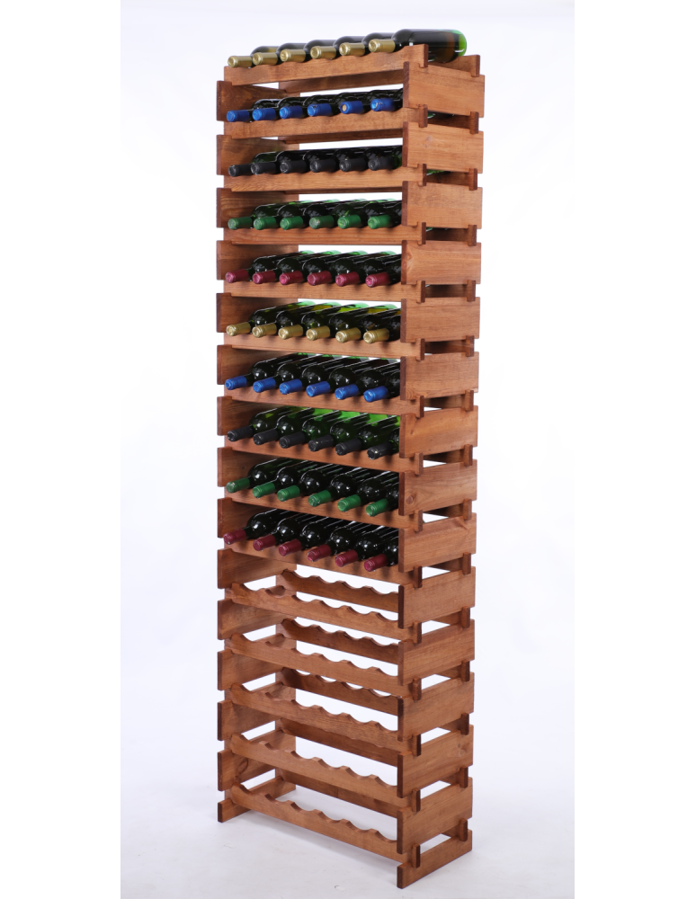 Modułowe stojaki do butelek RW11 - Stojak na butelki regał modułowy na wino 15x6 but WYSOKI BEZ NARZĘDZI - product b2b.wamar.biz 2