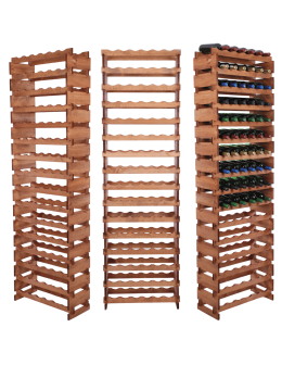 Stojak na butelki regał modułowy na wino 16x6 but WYSOKI BEZ NARZĘDZI