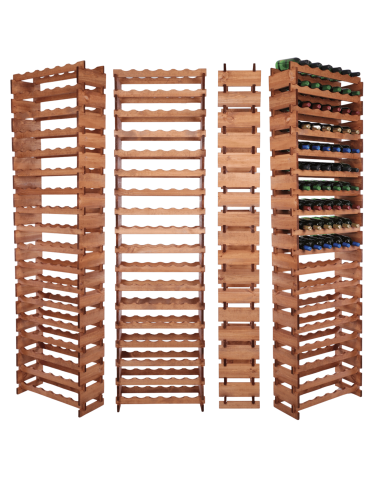 Stojak na butelki regał modułowy na wino 18x6 but WYSOKI BEZ NARZĘDZI