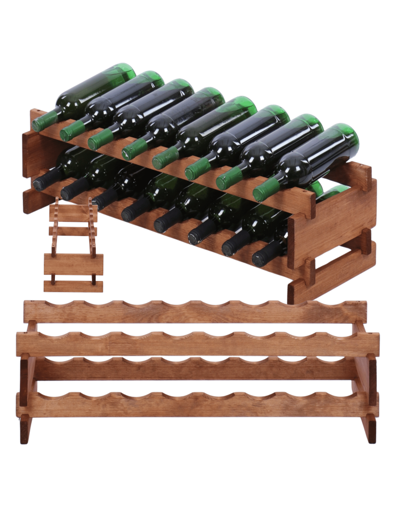 Modułowe stojaki do butelek RW11 - Stojak na wino regał modułowy na butelki 2x8 but WSZYSTKIE TYPY BUTELEK - product b2b.wamar.biz 1